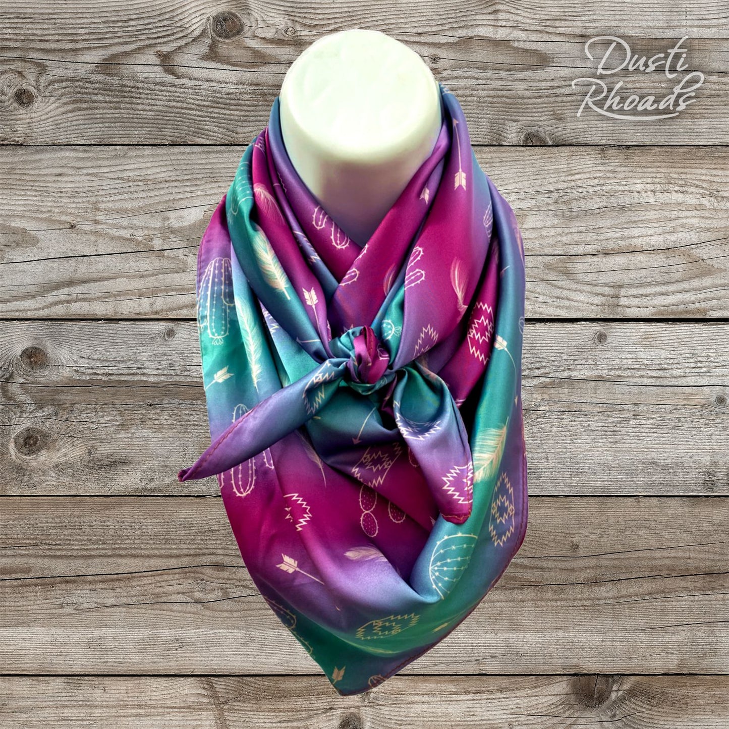 SALE - Dakota Wild Rag Silk Scarf