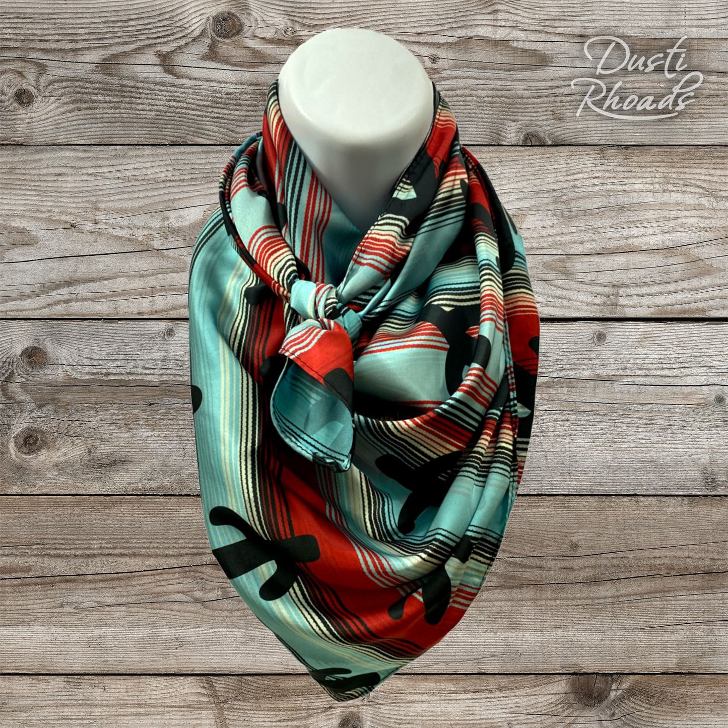 SALE - Desert Rose Silk Wild Rag Scarf