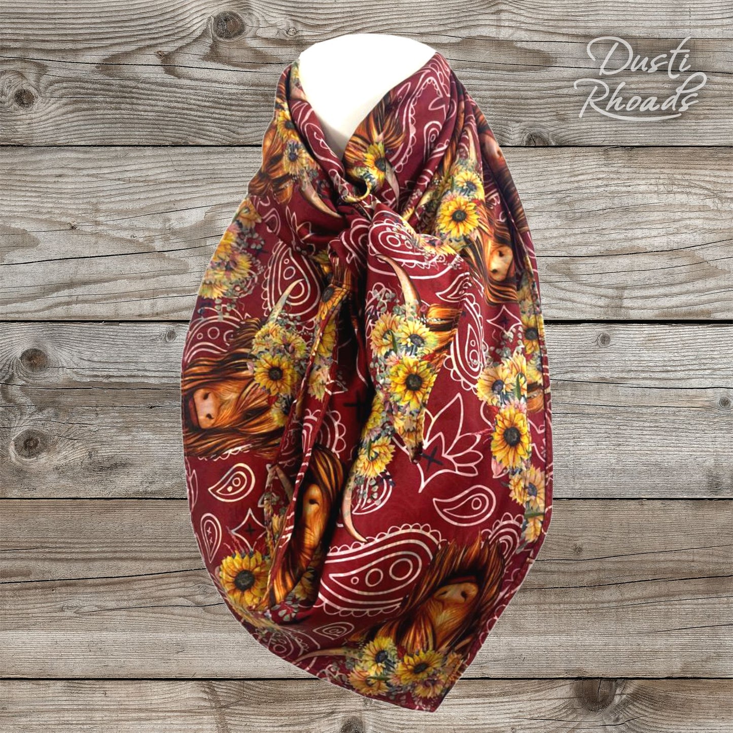SALE - Howdy Highlander Silk Wild Rag Scarf