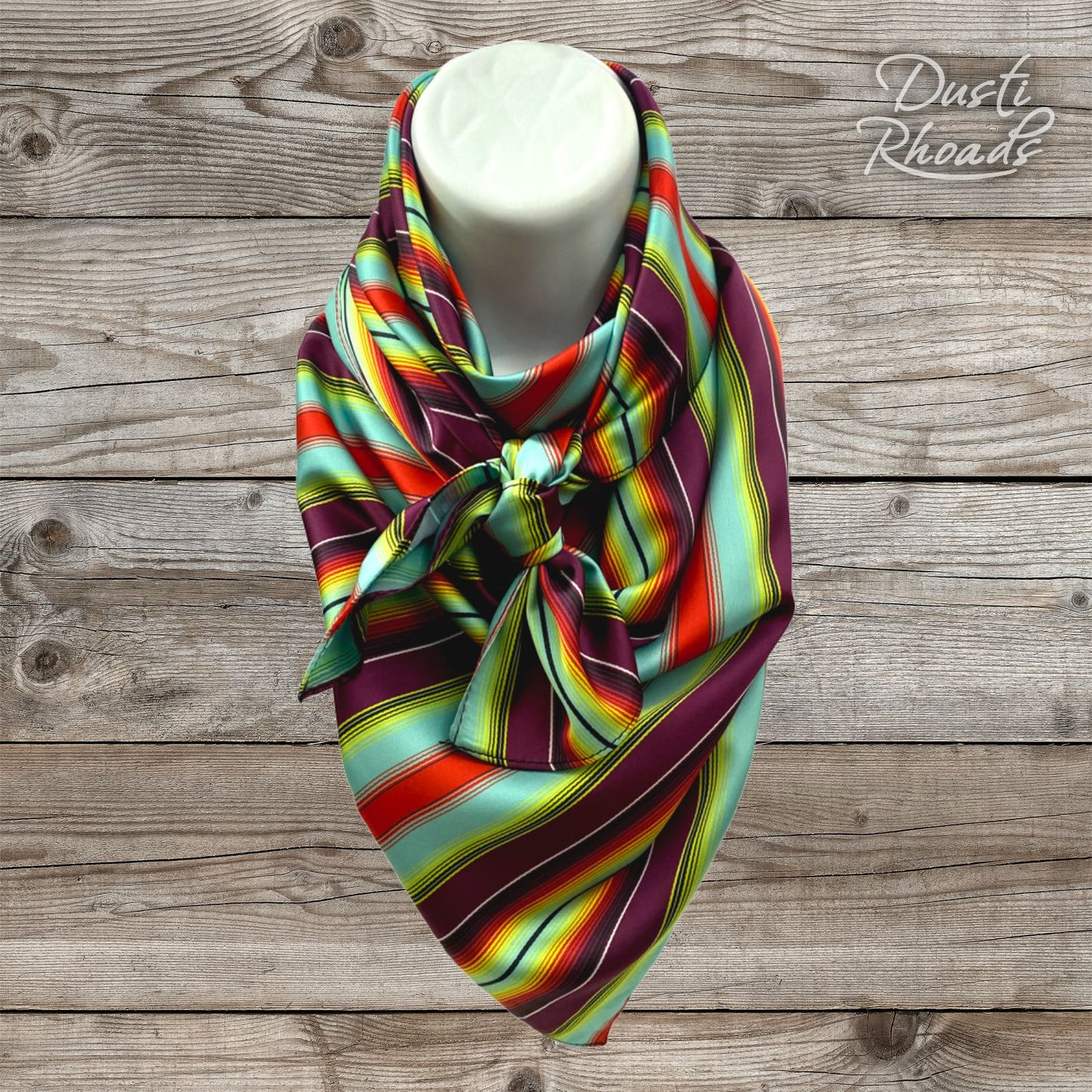 SALE - Morado Silk Wild Rag Scarf - price lowered