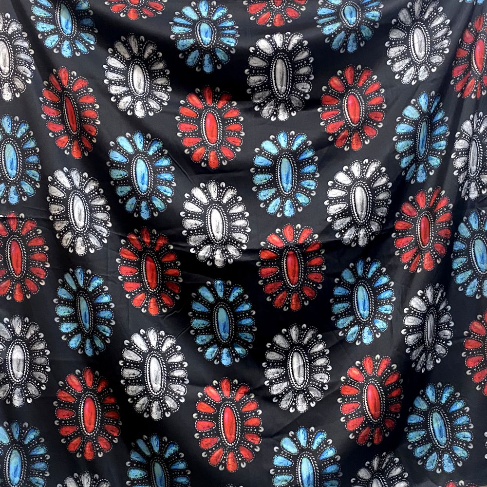 SALE - Spirit of the West Silk Wild Rag Scarf