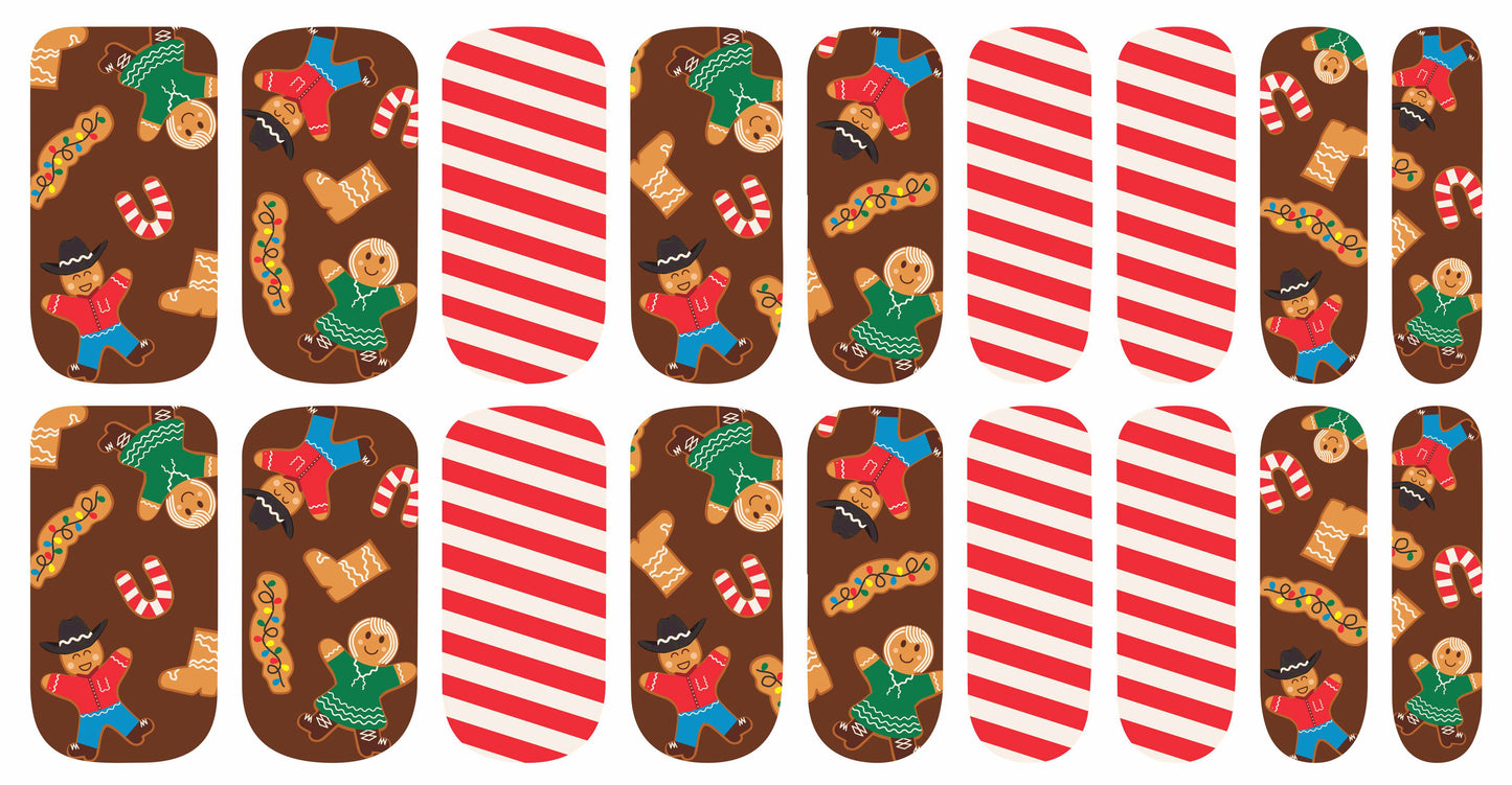 Christmas Cookies Nail Polish Strips