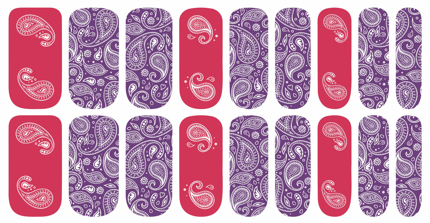 LAST CHANCE!!! Crazy Paisley Nail Polish Strips - Only 7 left!