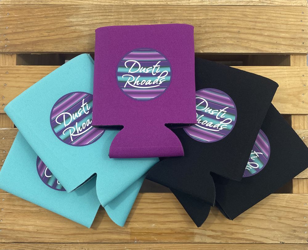 5 pack of Dusti Rhoads Koozies