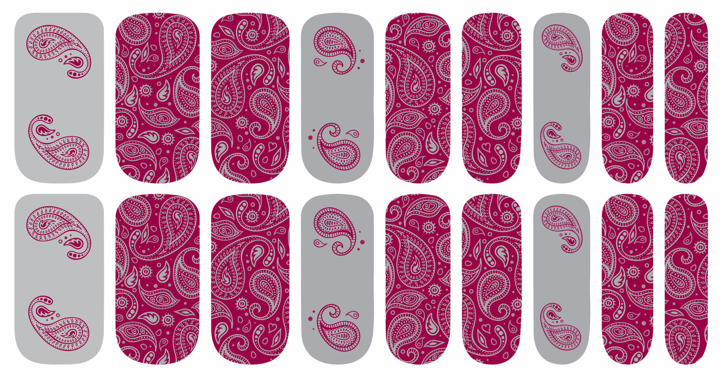 Pretty Paisley Nail Polish Strips