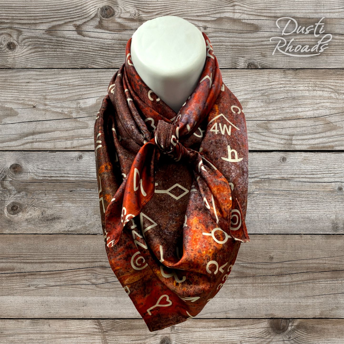 Last Chance-Rusty Brands Silk Wild Rag Scarf - Only 2 left!