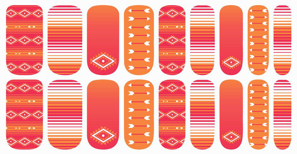 Sherbert Nail Polish Strips