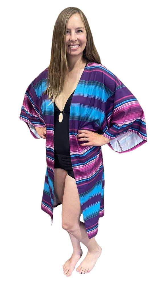 LAST CHANCE! Purple Serape Duster/Swim Cover