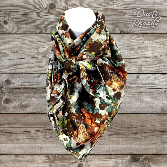 Way Out West Silk Scarf